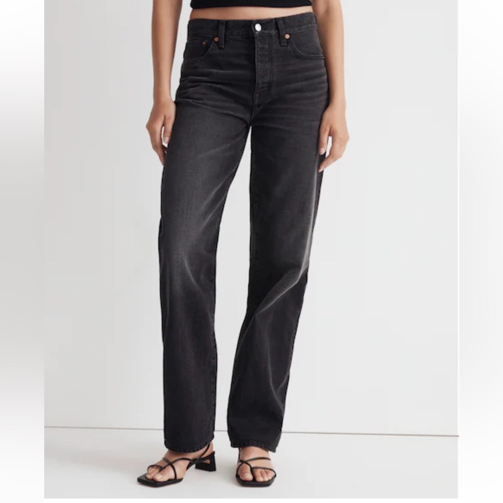 Madewell low slung straight jeans